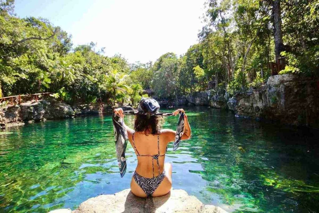 México – Cenote Tortuga en Tulum, QR