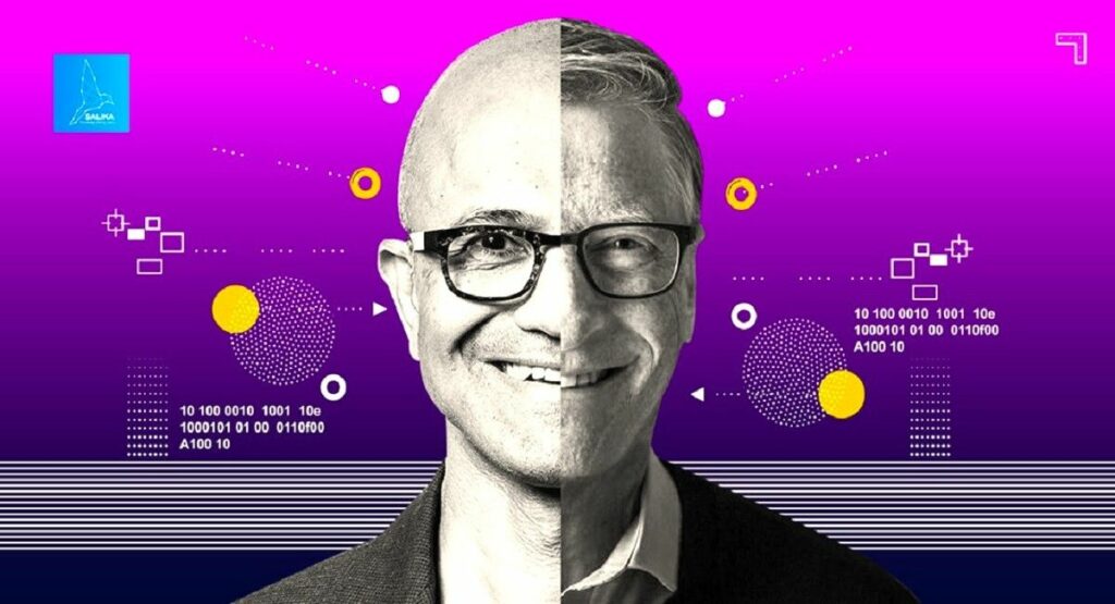 Bill Gates y Satya Nadella asesor tecnológico y el CEO de Microsoft