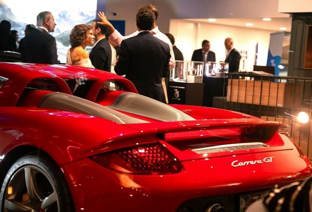 Aspecto del coctel. Porshe Carrera GT